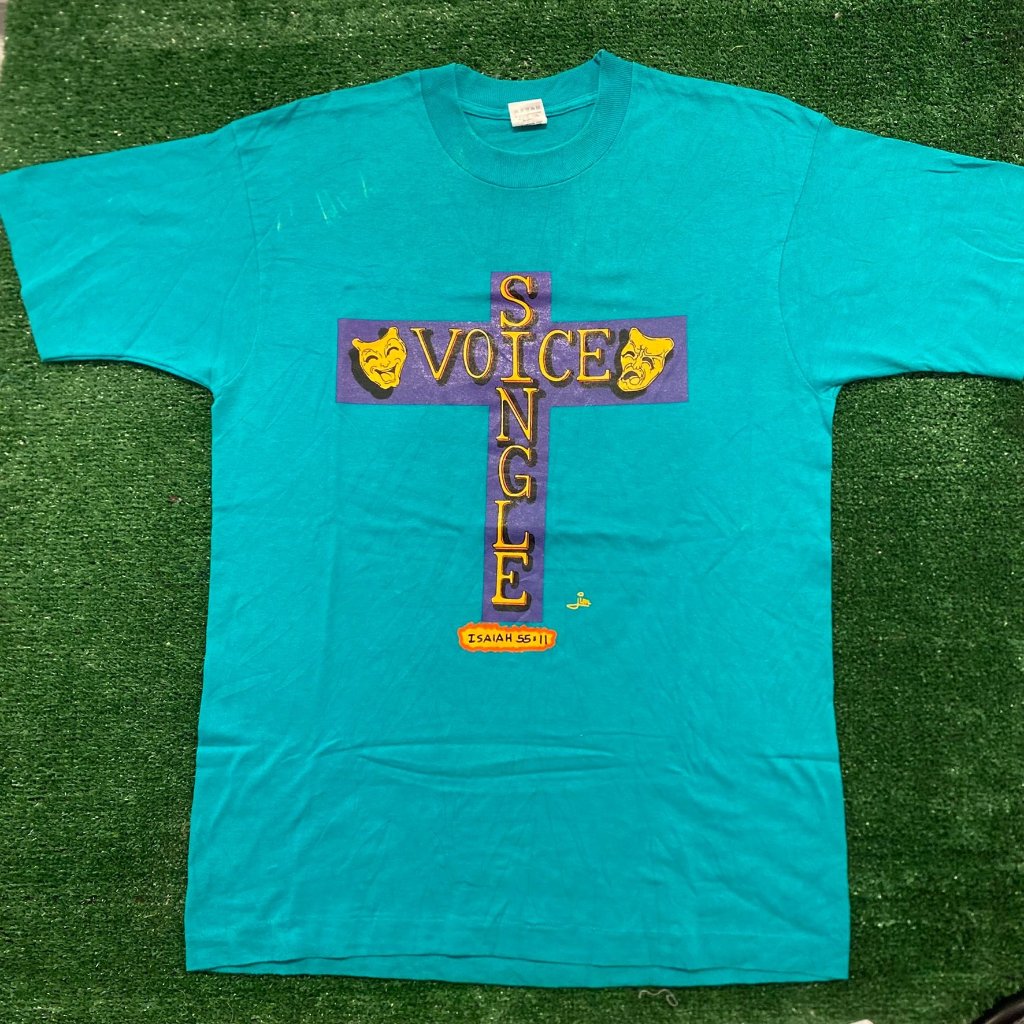 Biblical Scripture Cross Vintage 90s Religious TShirt